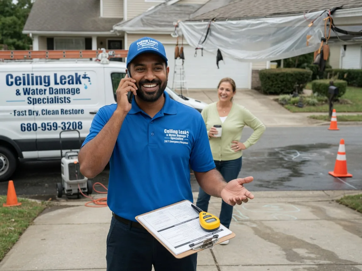 Ceiling Leak Cleanup Rural Hall, NC FAQs